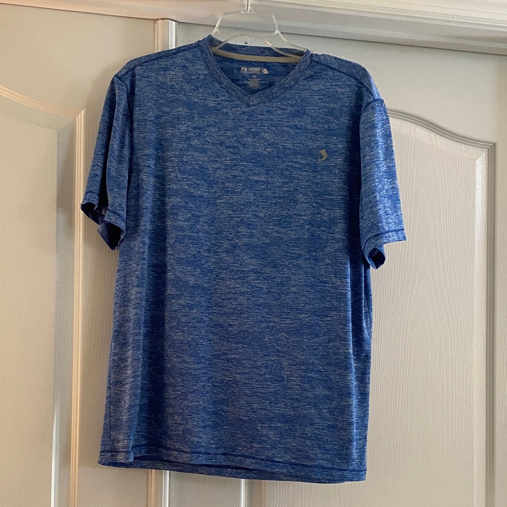 Reel Legends Heather Blue V-Neck Tee